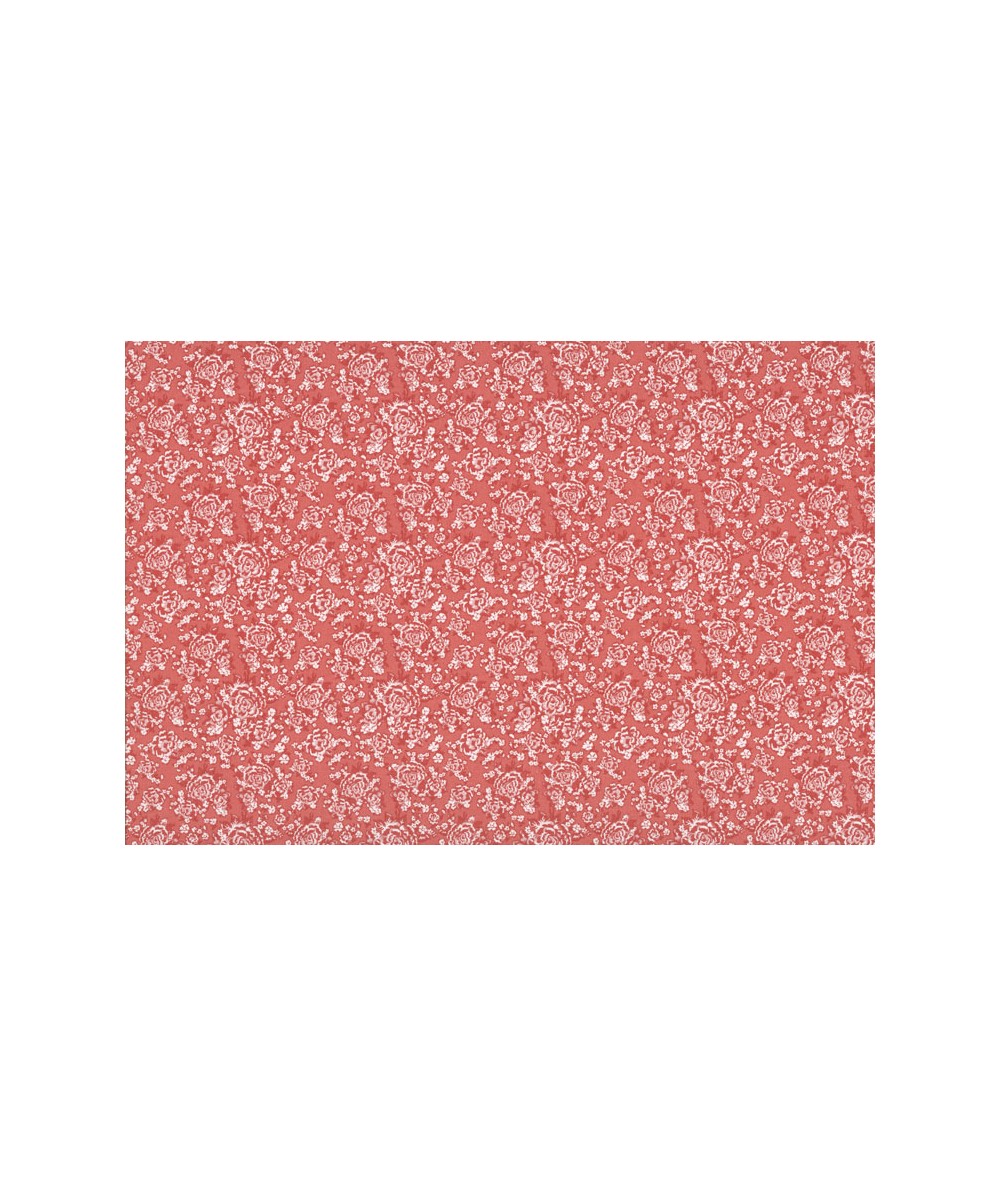 Lecien Madame Fleur by Jera Brandvig, tessuto rosso con campo di fiori Lecien Corporation - 1