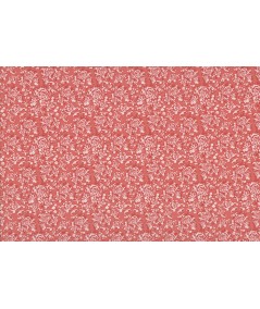 Lecien Madame Fleur by Jera Brandvig, tessuto rosso con campo di fiori Lecien Corporation - 1
