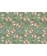 Lecien Madame Fleur by Jera Brandvig, tessuto verde acqua con fiori e foglie Lecien Corporation - 1