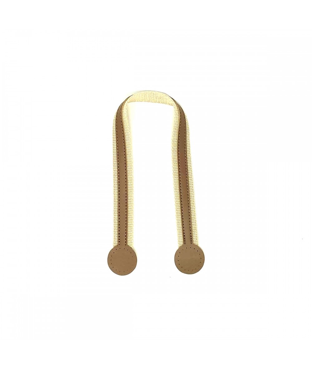 Manici per borse in Tela e Eco Pelle - 40 cm, 2 Manici da Cucire