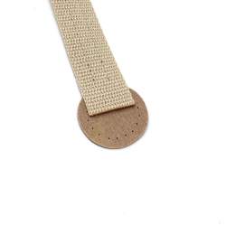 Manici per borse in Tela e Eco Pelle - 40 cm, 2 Manici da Cucire