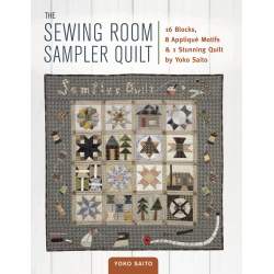 The Sewing Room Sampler by Yoko Saito, 16 Blocks, 8 Appliqué Motifs % 1 Stunning Quilt Zakka Workshop - 1