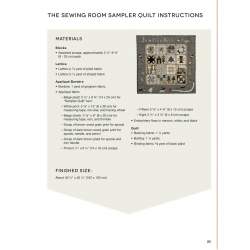 The Sewing Room Sampler by Yoko Saito, 16 Blocks, 8 Appliqué Motifs % 1 Stunning Quilt