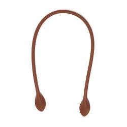 Manici per borse a Spalla in Pelle Marrone Chiara - 60 cm, 2 Manici da Cucire