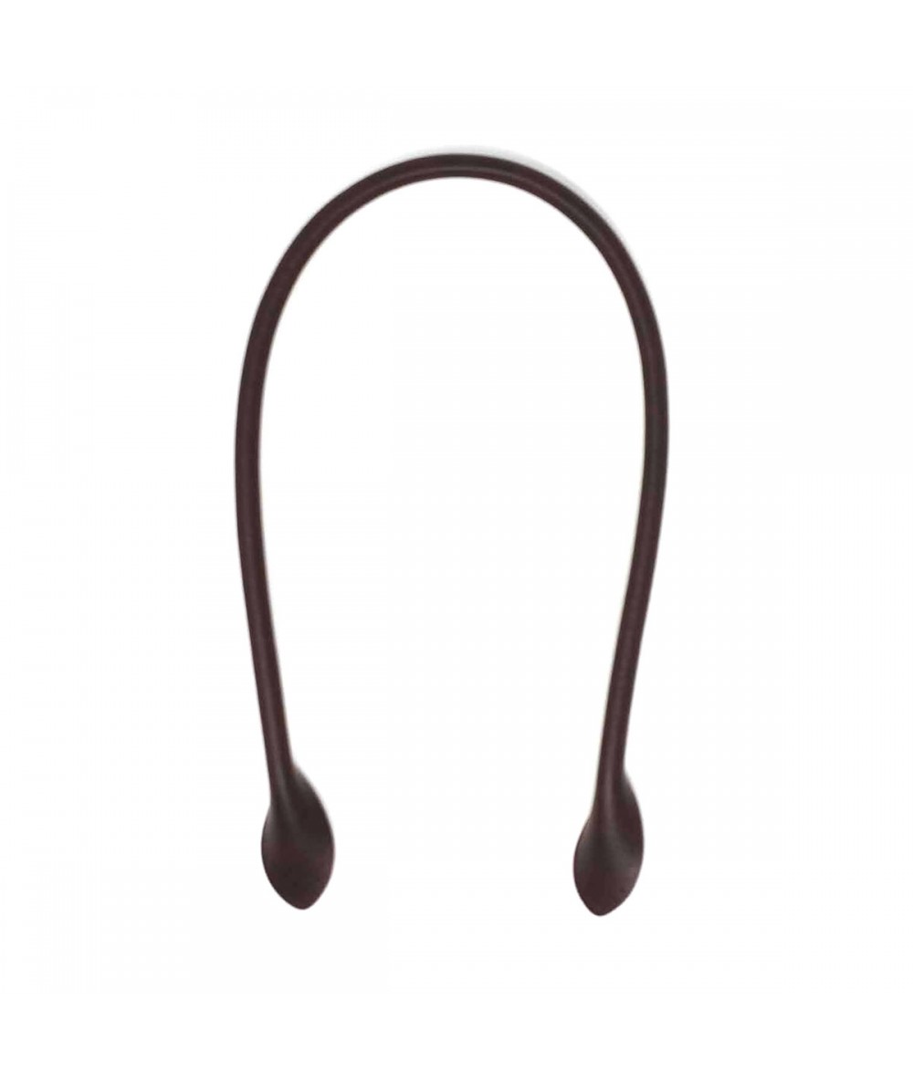 Manici per borse a Spalla in Pelle Marrone Scuro - 60 cm, 2 Manici da  Cucire - Roberta De Marchi