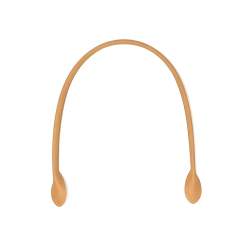 Manici per borse a Spalla in Pelle Beige - 50 cm, 2 Manici da Cucire
