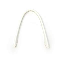 Manici per borse a Mano in eco Pelle Bianca - 48 cm, 2 Manici da Cucire