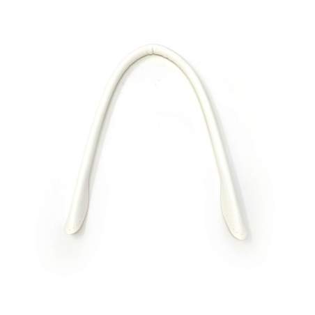 Manici per borse a Mano in eco Pelle Bianca - 48 cm, 2 Manici da Cucire