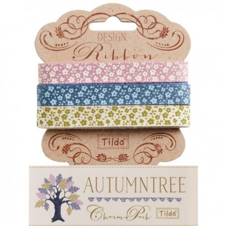 Tilda ribbon set 10 mm Autumntree 3pz Tilda Fabrics - 1 Tilda ribbon set 10 mm Autumntree 3pz Tilda Fabrics - 1