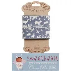 Tilda ribbon, Nastro 30 mm Forest Blue Sweetheart Tilda Fabrics - 1