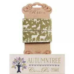 Tilda ribbon, Nastro 30 mm Forest Green Autumntree Tilda Fabrics - 1