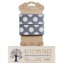 Tilda ribbon 30 mm Sewn spot Blue Autumntree Tilda Fabrics - 1