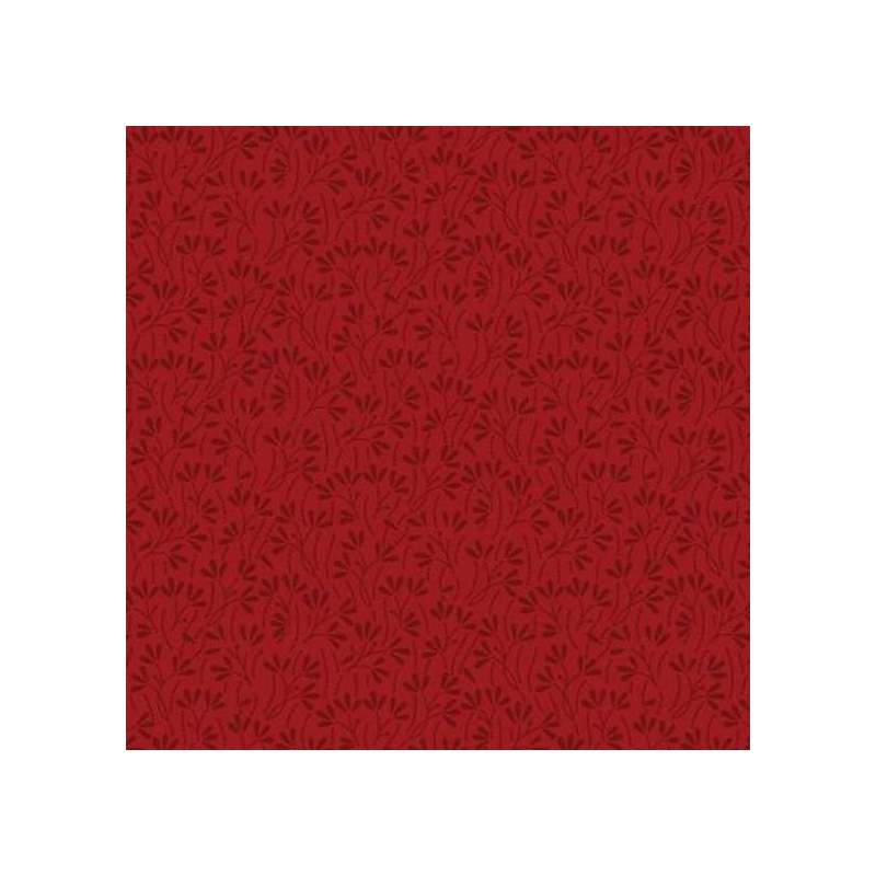 Wilmington Prints Essentials, Tessuto Rosso con Foglie Rosso Scuro Wilmington Prints - 1