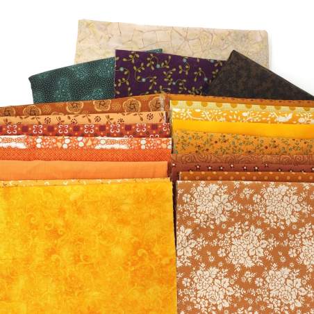 Kit di Tessuti per Runner Pumpkin Whismy da Primitive Quilts Fall 2020