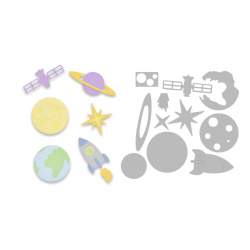 Thinlits Die Set 11PK Space by Emily Tootle - Cosmo Sizzix - Big Shot - 1