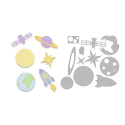 Thinlits Die Set 11PK Space by Emily Tootle - Cosmo