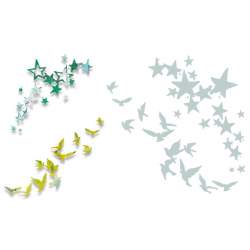 Thinlits Die Set 2PK Birds and Stars by Pete Hughes