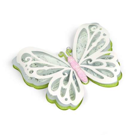 Thinlits Die Set 3PK Large Delicate Butterfly by David Tutera
