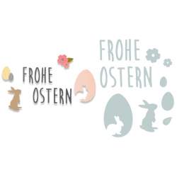 Thinlits Die Set 9PK Frohe Ostern (English: Happy Easter) Sizzix - Big Shot - 1