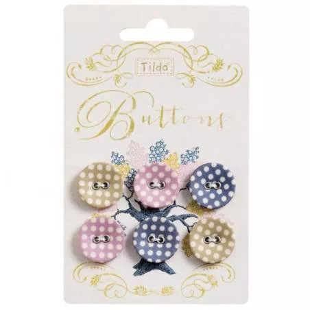 Tilda fabric Bottoni 20 mm, 6 pz Autumntree Tilda Fabrics - 1