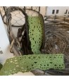 Nastro Merletto Verde Altezza 25 mm