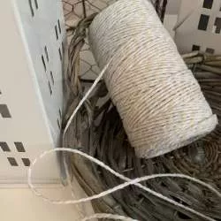 Cordino in Cotone Colore Bianco e Beige