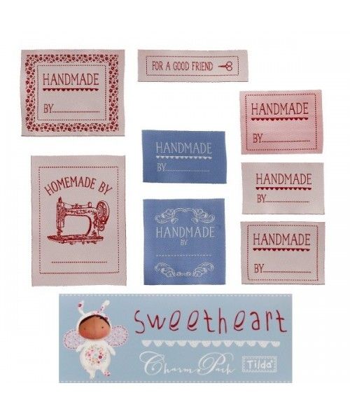 Tilda Quilt labels Sweetheart (etichette) 8pz