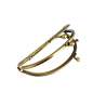 Chiusura da 12 cm con doppia apertura e catenina da da 112 cm - Clutch in metallo per borse, Bohin