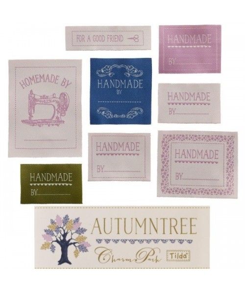 Tilda Quilt labels Autumntree (etichette) 8pz