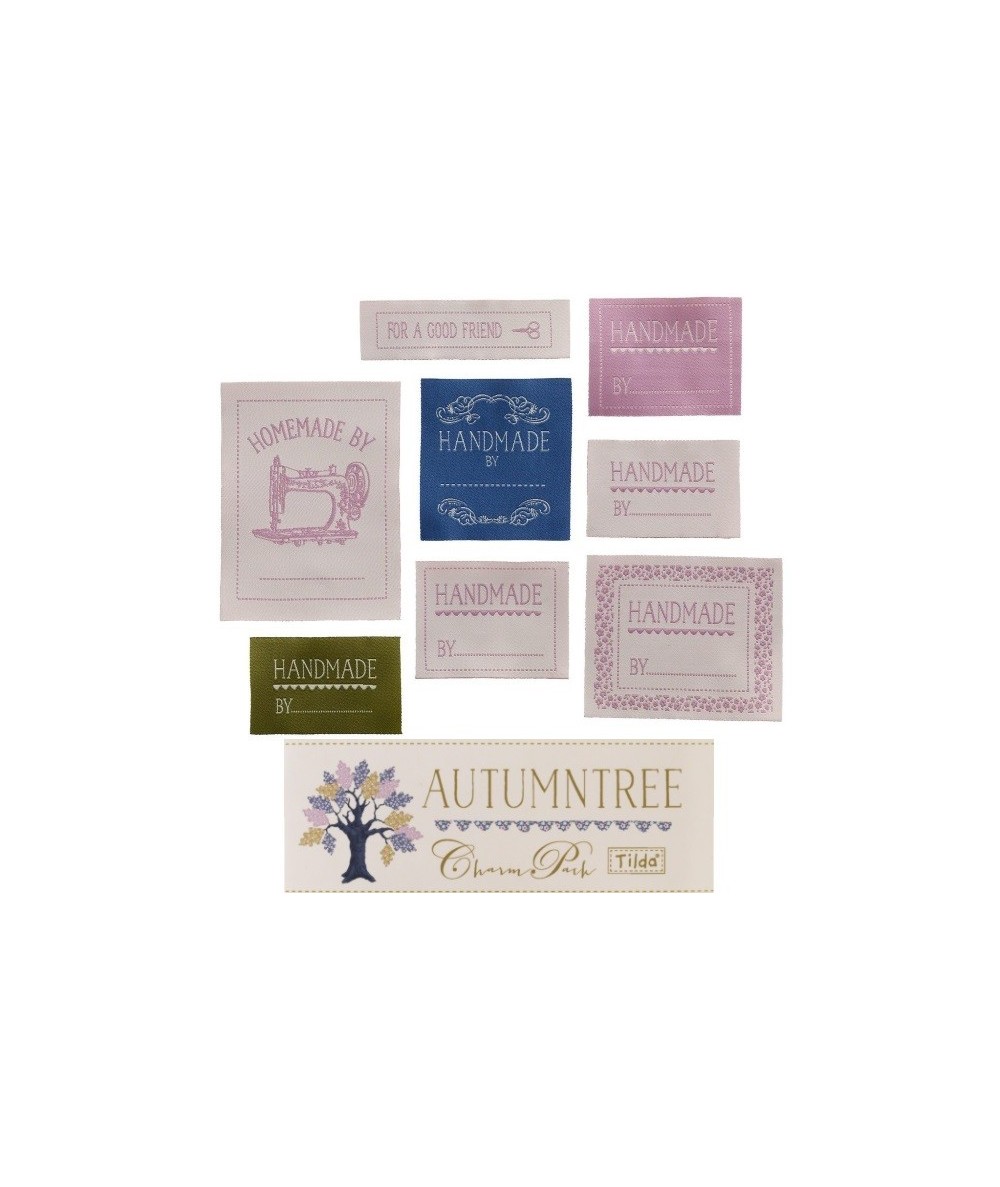 Tilda Quilt labels Autumntree (etichette) 8pz Tilda Fabrics - 1 Tilda Quilt labels Autumntree (etichette) 8pz Tilda Fabrics - 1