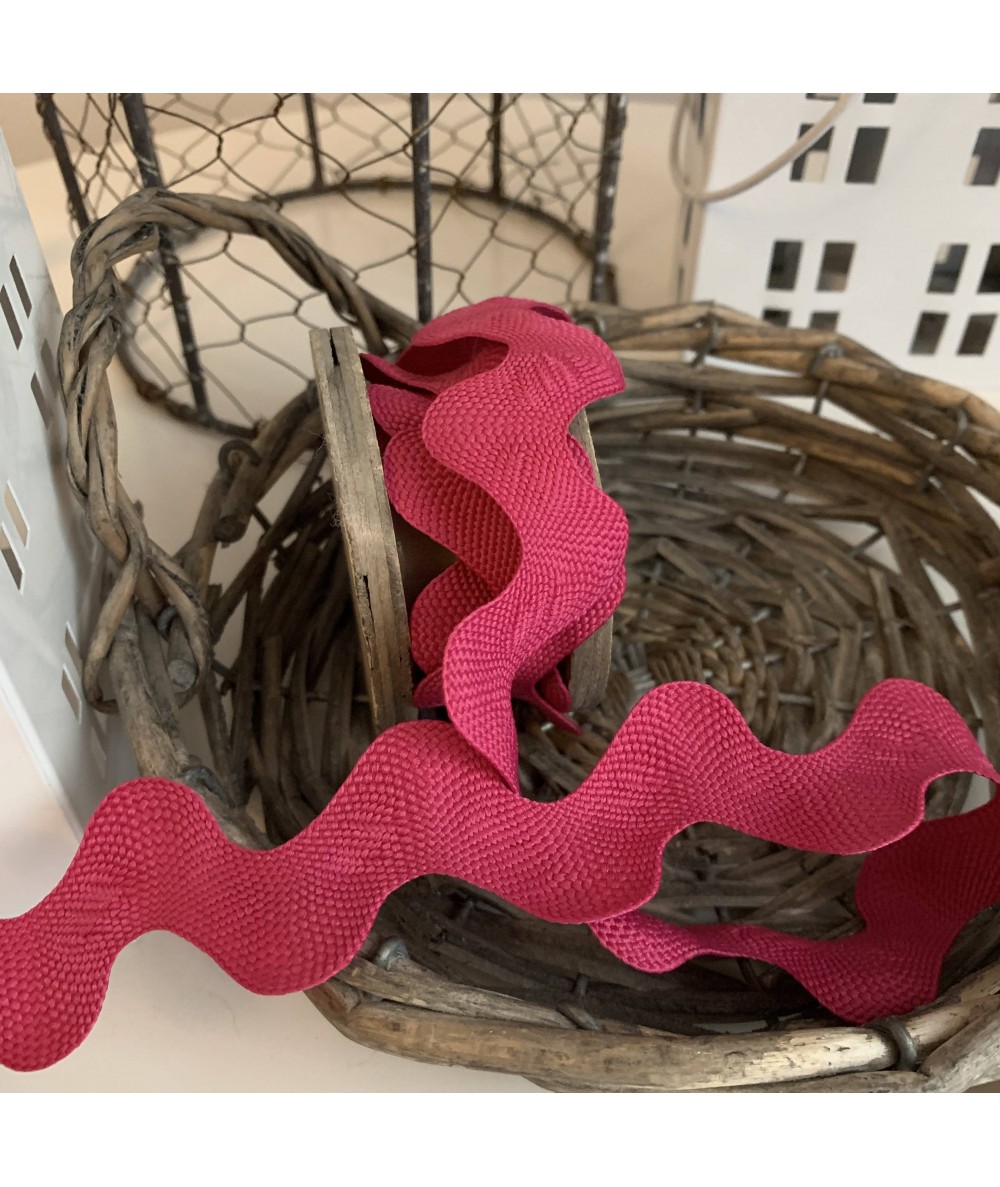 Rick Rack Colore Fucsia Altezza 43 mm