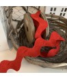 Rick Rack Colore Rosso Altezza 38 mm