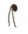 Catena per borse dorata con moschettoni - 15 mm
