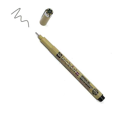 Pigma Micron 05 Verde Foresta - Pennarello Indelebile a punta fine, 0.5 mm
