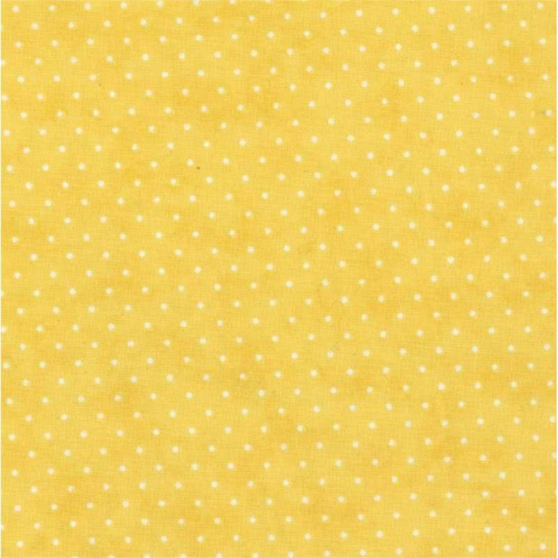 Moda Fabrics Essential Dots, Tessuto Fondo Giallo con Pois Bianchi Moda Fabrics - 1 Moda Fabrics Essential Dots, Tessuto Fondo Giallo con Pois Bianchi Moda Fabrics - 1