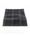 Panno di Lana Pettinata Secca, Blu Scozzese - 1 Fat Quarter 50 x 55 cm