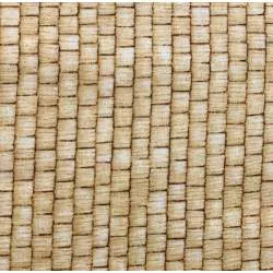 South Sea Imports My Hometown by Cat Williams, Tessuto Beige Effetto Mattoncini