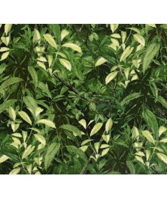 Wilmington Prints Nature's Song by Michelle Mara, Tessuto Verde Scuro con Foglie Wilmington Prints - 1