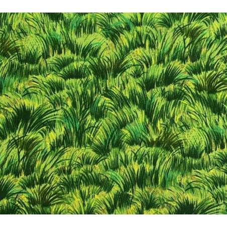 Michel Miller Lawn, Tessuto Verde con Erba