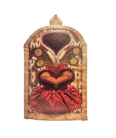 Kit di Tessuti per Sewing Caddy dal libro Wool Appliqué folk art Roberta De Marchi - 1
