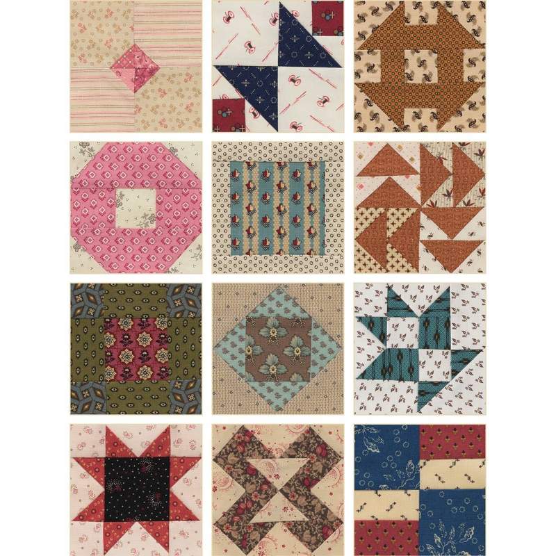 Schoolgirl Sampler - 72 Simple 4'' Blocks and 7 Charming Quilts by Kathleen Tracy - Martingale Martingale - 11