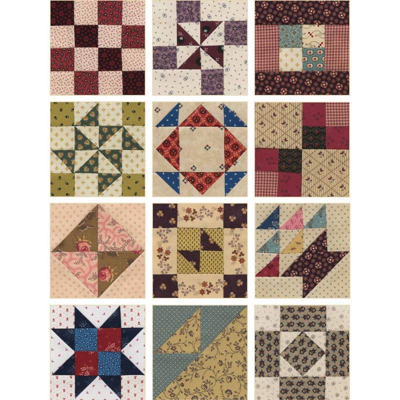 Schoolgirl Sampler - 72 Simple 4'' Blocks and 7 Charming Quilts by Kathleen Tracy - Martingale Martingale - 12