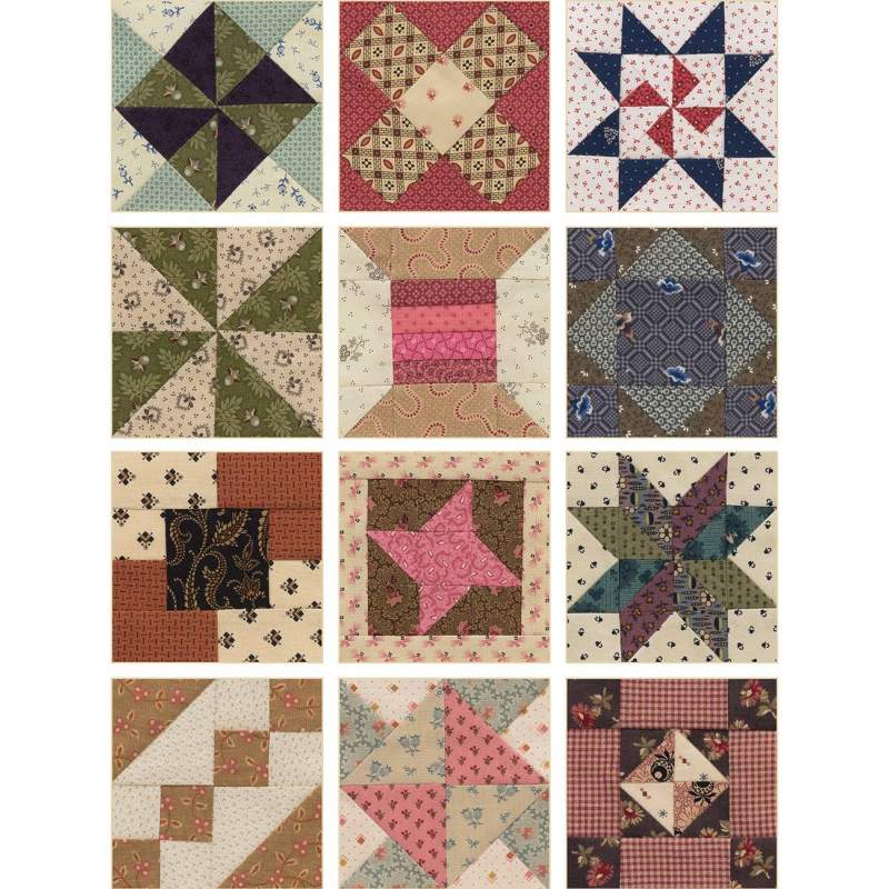 Schoolgirl Sampler - 72 Simple 4'' Blocks and 7 Charming Quilts by Kathleen Tracy - Martingale Martingale - 14