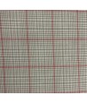 Moda Fabrics, Tessuto Fondo Grigio con Quadrettatura Rossa