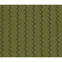 Moda Fabrics Floral Gatherings by Primitive Gatherings, Tessuto Verde con Fiori Moda Fabrics - 1