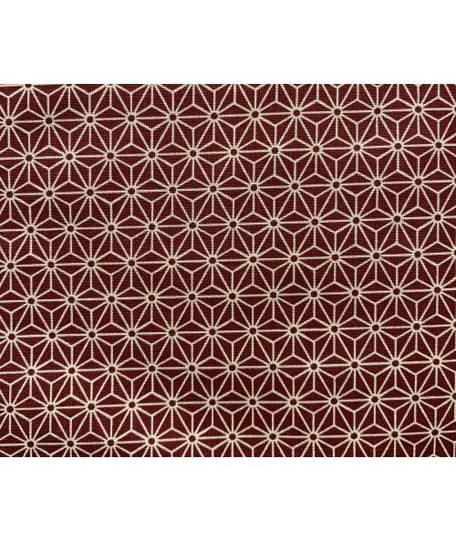 Tessuto Giapponese, Tessuto Rosso con Disegno Geometrico Stim Italia srl - 1