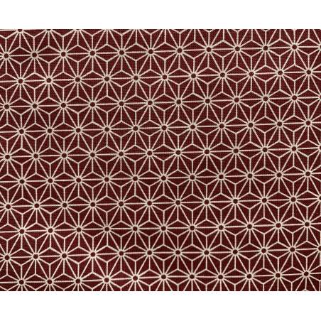Tessuto Giapponese, Tessuto Rosso con Disegno Geometrico