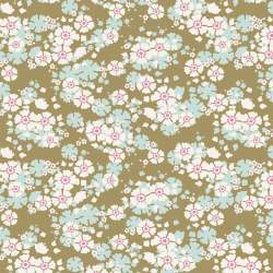 Tilda Woodland Aster, Tessuto Oliva con piccole Margherite Tilda Fabrics - 1