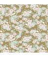 Tilda Woodland Aster, Tessuto Oliva con piccole Margherite Tilda Fabrics - 1