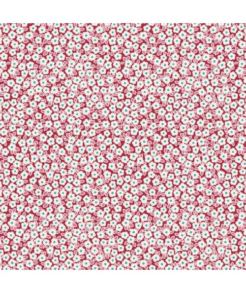 Tilda Woodland Carol, Tessuto Rosso con piccoli Fori Tilda Fabrics - 1